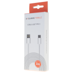 Cable USB Type C 1M Blanc - Packaging