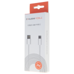 Cable USB Type C 2M Blanc - Packaging