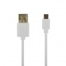 Cable USB Micro USB 3M Blanc - Packaging