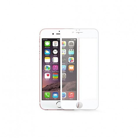 Verre Trempé Bord à Bord 2.5D Blanc pour Apple iPhone 6/6S