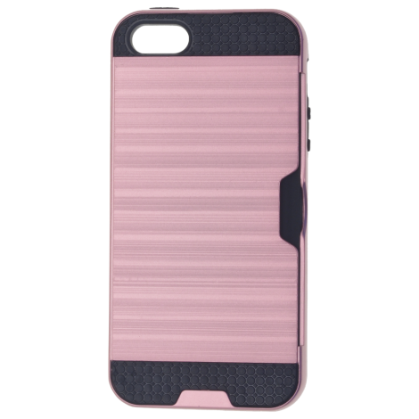 Coque Defender Card Rose pour Apple iPhone 5/5S/SE