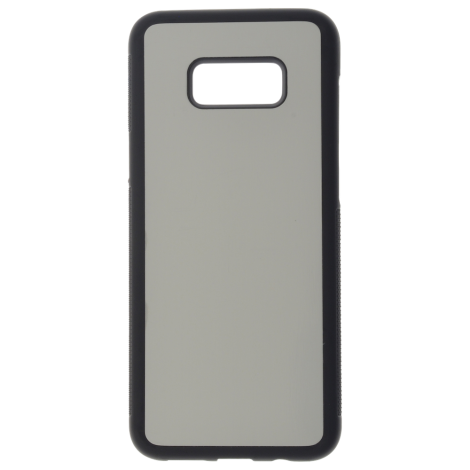 Coque Souple Noir et plaque Alu pour Samsung S8 Plus