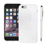 Coque TPU S Line Blanc pour Apple iPhone 6/6S