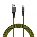 Cable SoSkild Ultimate Type-C 1.5m Noir/Jaune