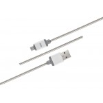 Cable Qdos PowerSteel Metallic micro-USB Argent